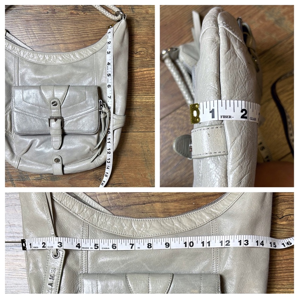 L.A.M.B Hobo Leather Shoulder Purse - Picture 11 of 12